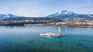 Dampfschiff Stadt Luzern kehrt zurück auf den Vierwaldstättersee [upl. by Volkan540]