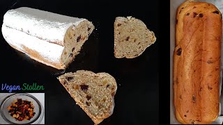 Easy Christmas Stollen Recipe  Veganer Christstollen [upl. by Sudderth11]