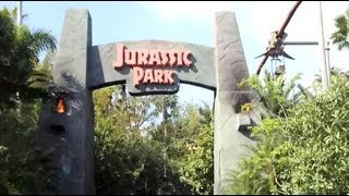 Walk through Jurassic Park at Universals Islands of Adventure [upl. by Yacov537]