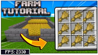 Melhor Farm de trigo automática no Minecraft bedrock 120 Tutorial 2024 [upl. by Meter]