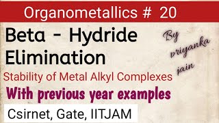 β  Hydride Elimination Reaction [upl. by Aldric]