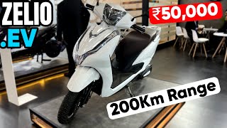 New 2024 ZELIO Electric Scooter  ₹50000  200Km Range  Most Affordable Ev Scooter  Full Review [upl. by Orrin]