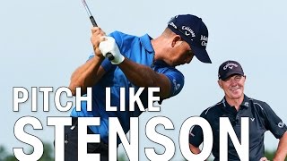 Pete Cowen analyses Henrik Stensons pitching technique [upl. by Ellerol115]