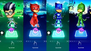 Catboy 🆚 Owlette 🆚 Gekko 🆚 Romeo  PJ Masks  Tiles Hop EDM Rush [upl. by Anytsyrk187]