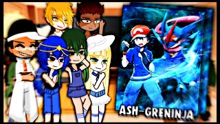 Pokemon Alola Gang React to AshGreninja [upl. by Alegnatal]