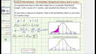 Ex 1 Find a Probability Using TI84 Given a Data Value Involving a Norm Dist  Less Than [upl. by Neal]