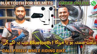 Convert Your Helmet into Bluetooth Headphones  BT22 Device  Bluetooth Intercom  Bluetooth Helmets [upl. by Nagad]