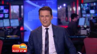 LIVE TV BLOOPER as audio desk catches fire on TODAY AUSTRALIA [upl. by Trotta]