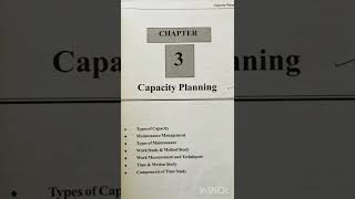 Chapter 3 Capacity planning  Operations management 5th semester BcomBBA supplementary exam [upl. by Abih]