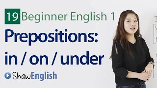 English Grammar Prepositions in  on  under [upl. by Reniti409]