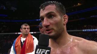 UFC 210 Gegard Mousasi and Chris Weidman Octagon Interviews [upl. by Brody535]