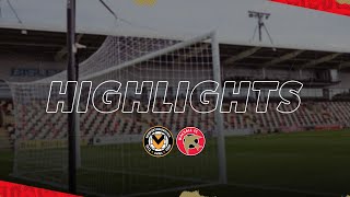 Newport County v Walsall highlights [upl. by Gewirtz]