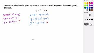 Testing an Equation for Symmetry [upl. by Komsa]