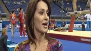 Nadia Comaneci Interview  2009 Worlds London [upl. by Liebman]