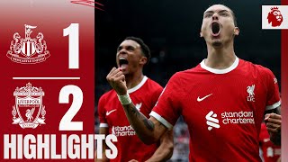 HIGHLIGHTS Darwin double in DRAMATIC late win  Newcastle 12 Liverpool [upl. by Essirehs5]