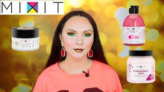 MIXIT  МИКСИТ  SECOND SKIN CREAM STAR  POMEGRANAT JUICE SHAMPOO  POMEGRANAT JUICE BALM MASK [upl. by Gio205]