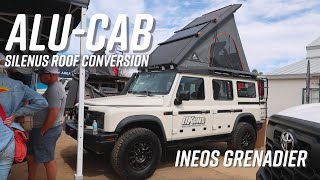 First Look from Overland Expo West AluCab Silenus Roof Conversion For The Ineos Grenadier [upl. by Oninotna971]