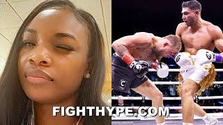 CLARESSA SHIELDS REACTS TO JAKE PAUL LOSING TO TOMMY FURY KEEPS IT CLASSY IN quotSTUPID FUNNYquot MESSAGE [upl. by Les]