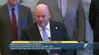 State Senate Republican Caucus news conference on bill expected to raise property taxes and rents [upl. by Eatnoled767]