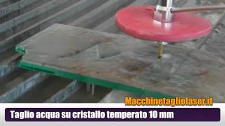 Waterjet Taglio Vetro [upl. by Gil]