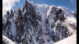 Mont Blanc du Tacul 4248m  Couloir Gervasutti 53E4 [upl. by Hollister]