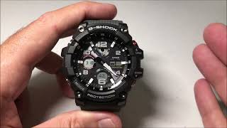 Casio GShock Move analog hands out of the way GSG1001A8 [upl. by Yokoyama]