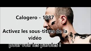 Calogero  1987 PAROLES [upl. by Kaile915]