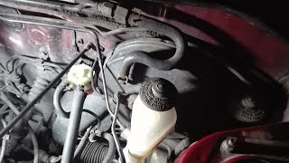 93  97 Toyota Corolla Replacing Hydrovac Brake Booster Vacuum hose [upl. by Holihs]