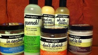 Aunt Jackies Quench and Moisture Intensive LeaveIn Conditioner amp Flaxseed Gel [upl. by Hebbe703]