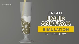 Cinema 4D  Realflow  Create water and Foam Simulation [upl. by Gwen4]