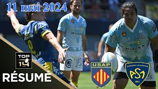 TOP 14  Résumé 1ère USA Perpignan v ASM Clermont  J23  Saison 202324 [upl. by Eizdnil]