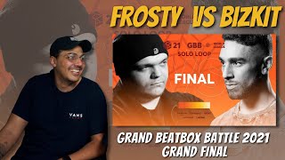 Frosty vs BizKit  GBB 2021 WORLD LEAGUE  Grand Final  REACTION [upl. by Antonie843]