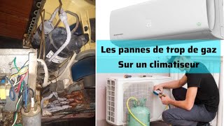 comment savoir si vous avez mis trop de gaz réfrigérant sur un climatiseur [upl. by Kcirderfla]