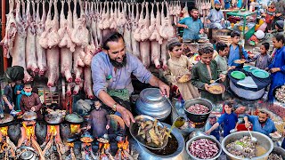 Breakfast in Afghanistan  Traditional Early morning street food  Liver fry recipe  Kabuli Pulao [upl. by Sukhum]