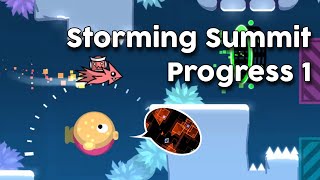 Storming Summit Progress 1  Geometry Dash Top 150 [upl. by Nixie]