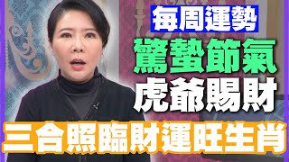 【每周運勢】驚蟄節氣虎爺賜財！三合照臨財運旺生肖！｜03040310生肖運勢 [upl. by Misab325]