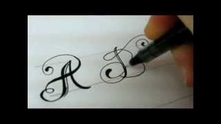 Fancy Letters  How To Design Your Own Swirled Letters [upl. by Analem588]