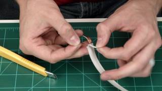 How to terminate 23 AWG Ghost Wire the easy way  Super Flat self adhesive speaker cable [upl. by Annyl]