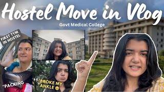 Hostel Move In Vlog Medical College  First Day in Girls Hostel  My Medical College Journey EP 3 [upl. by Ahsikal]