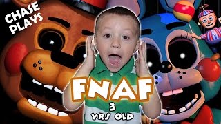 Five Nights At Freddys 3 Year Old Gameplay CHASE PLAYS amp JUMPS  FNAF 2 FGTEEV [upl. by Nosreip]