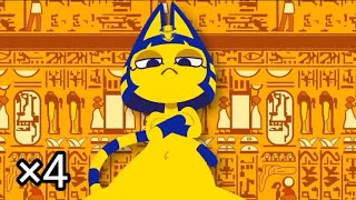 Egyptian cat dancing but its 4x faster zone ankha [upl. by Assirahc740]