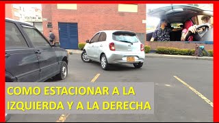 Clase de ESTACIONAR EN BATERIA a 90°  ¿Cómo estacionar en un centro comercial [upl. by Maridel]