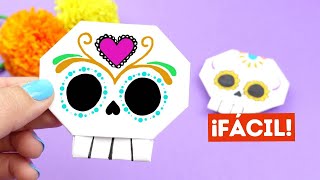 💀 Cómo hacer Calaveritas de papel en origami para Halloween [upl. by Sheepshanks]