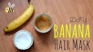 DIY Banana Mask For Dry Hair [upl. by Nandor]