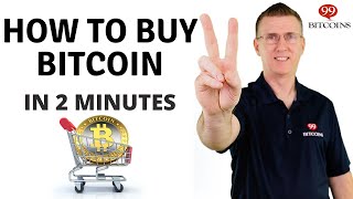 How to Buy Bitcoin in 2 minutes  2024 Updated [upl. by Dnalor]