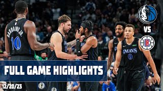 Dallas Mavericks Team Highlights vs LA Clippers  122023 [upl. by Struve468]