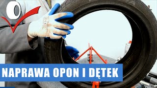 Naprawa Opony Kołkiem Łatanie Dętki Łatką Rozpierak do Opon ATS [upl. by Aleafar485]