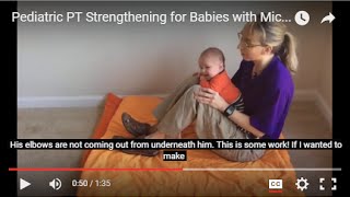 Head Control Propping on Elbows on Your Knees Pediatric PT Strengthening for Babies 5 [upl. by Niraa]