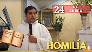 EVANGELIO DE HOY miércoles 24 de Enero del 2024  Padre Arturo Cornejo [upl. by Nonnad]