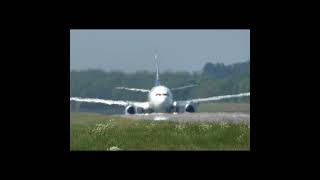 Nauru Airlines B737700 TakeOff from Norwich Airport aviation planespotting [upl. by Etteneg927]